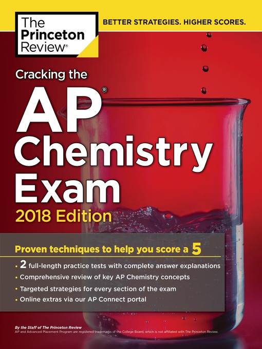 Title details for Cracking the AP Chemistry Exam, 2018 Edition by The Princeton Review - Available